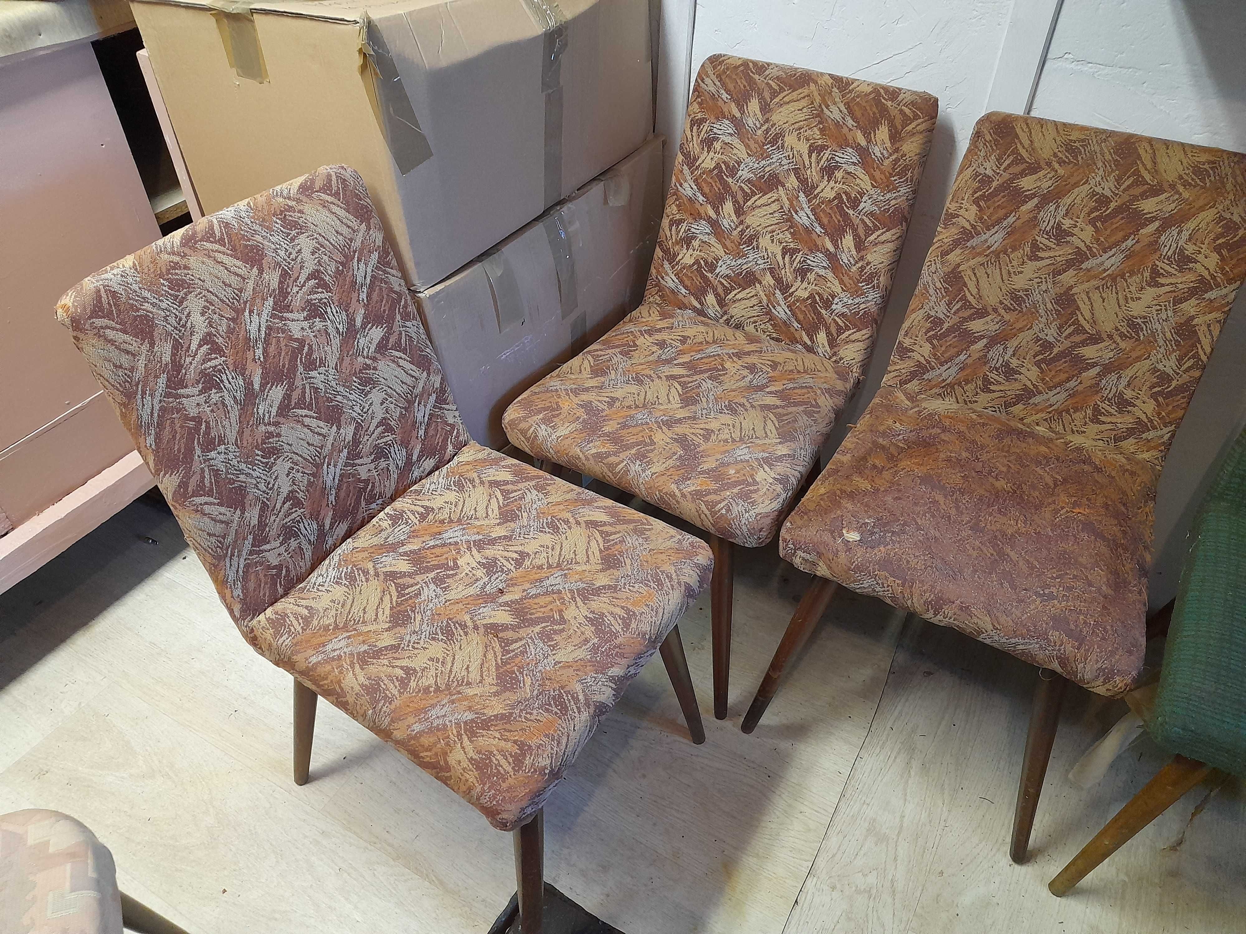 Krzesła PRL, patyczaki, do renowacji