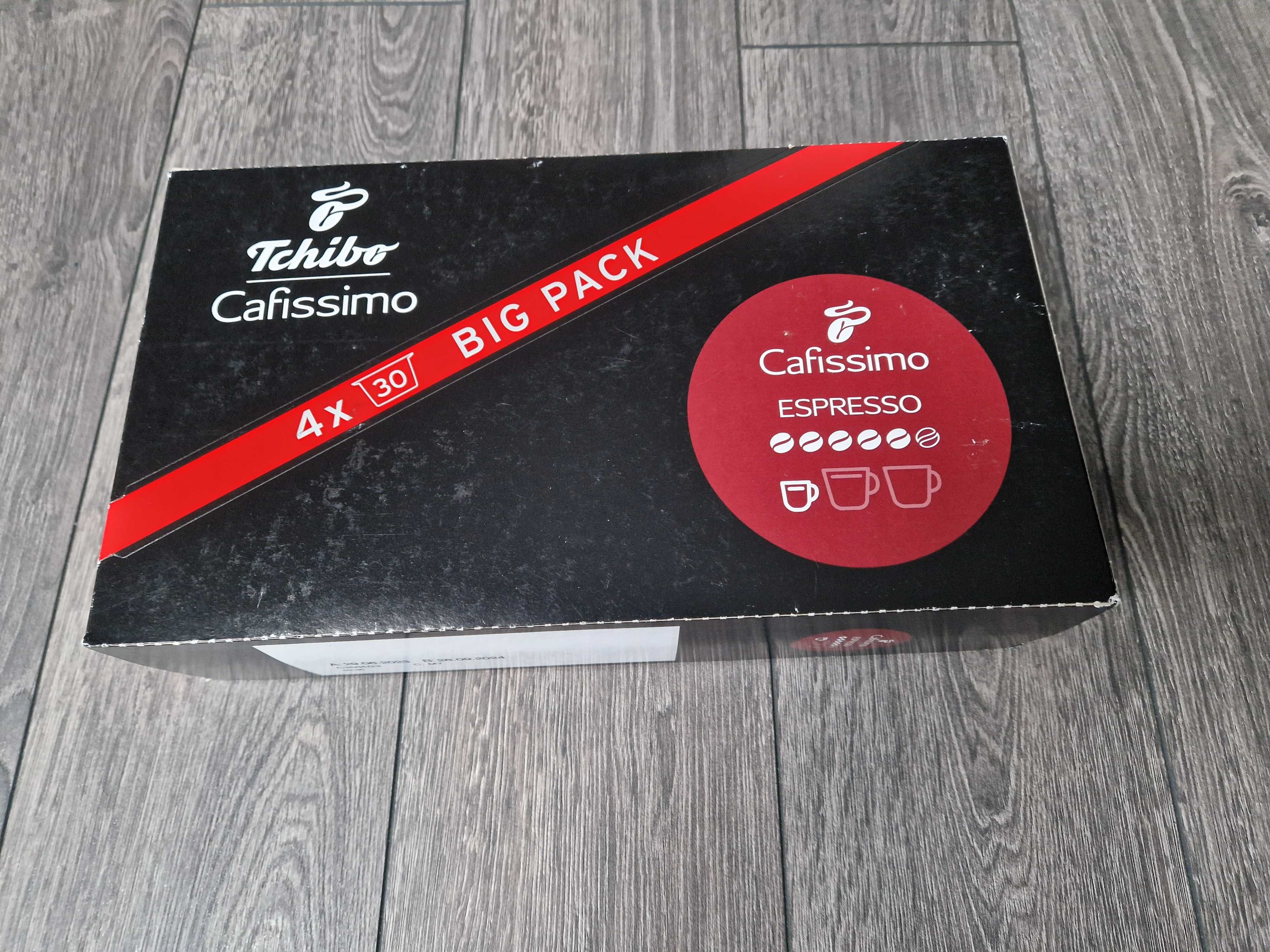 kapsułki Tchibo Cafissimo Espresso 120 szt. (4x30 szt.) "bordowe".