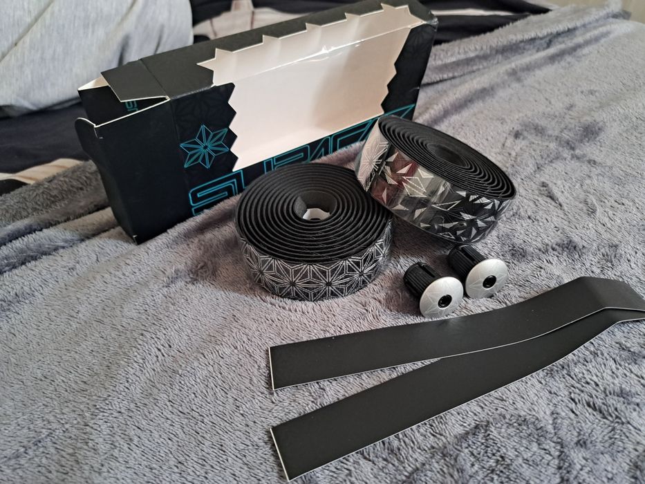 Owijka Supacaz Super Sticky Kush Czarno Srebrna Silver NOWA