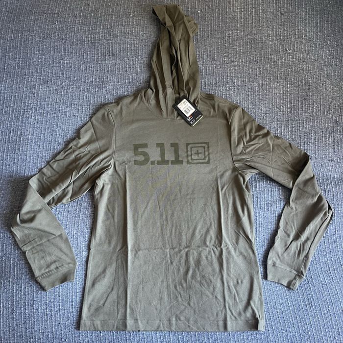 Кофта худі футболка 5.11 tactical HOODED LONG SLEEVE TEE розмір M