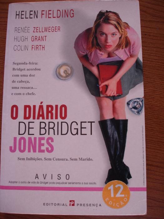 Livro "Diário de Bridget Jones" de Helen Fielding