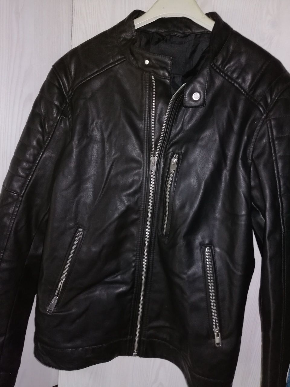 Kurtka S skóra męska H&M