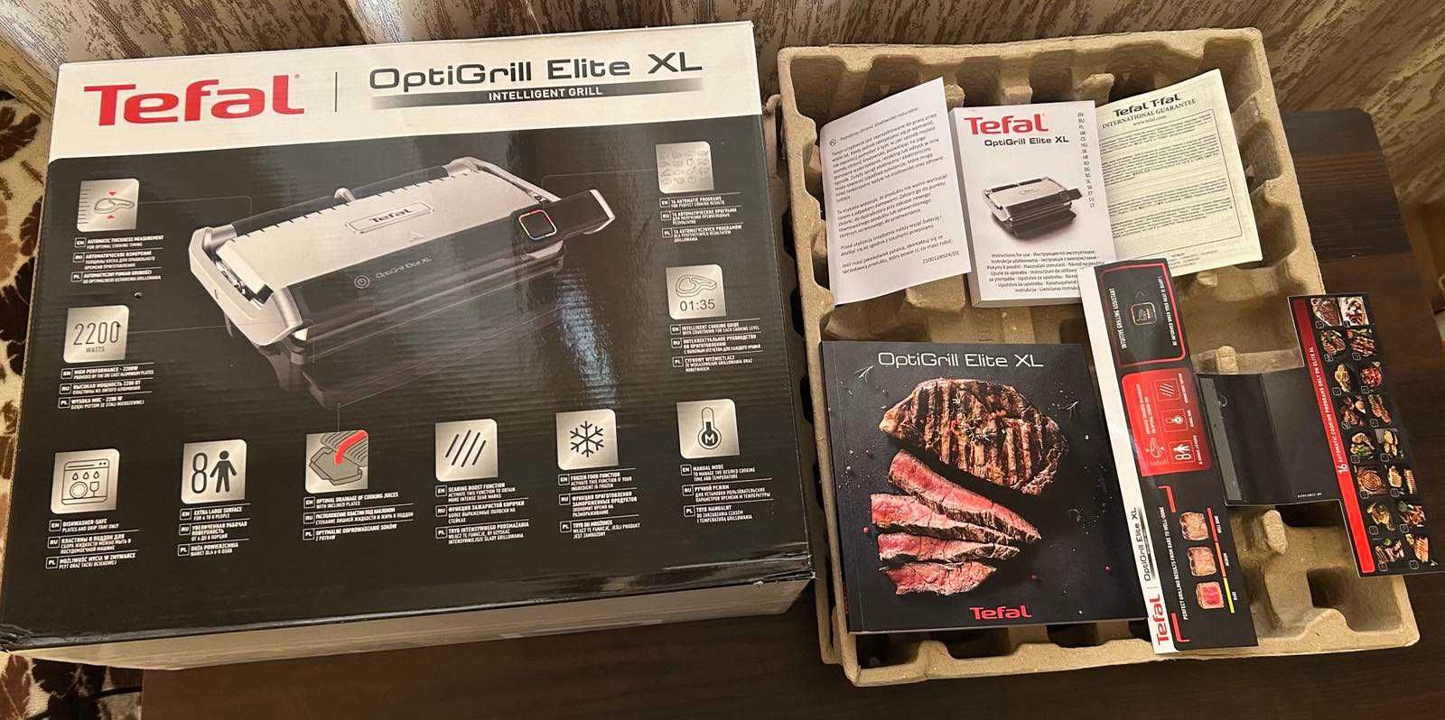 Гриль TEFAL OptiGrill Elite XL GC760D30