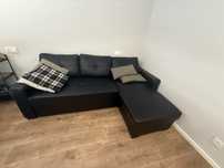 Sofa Cama com chaise longue e arrumaçao