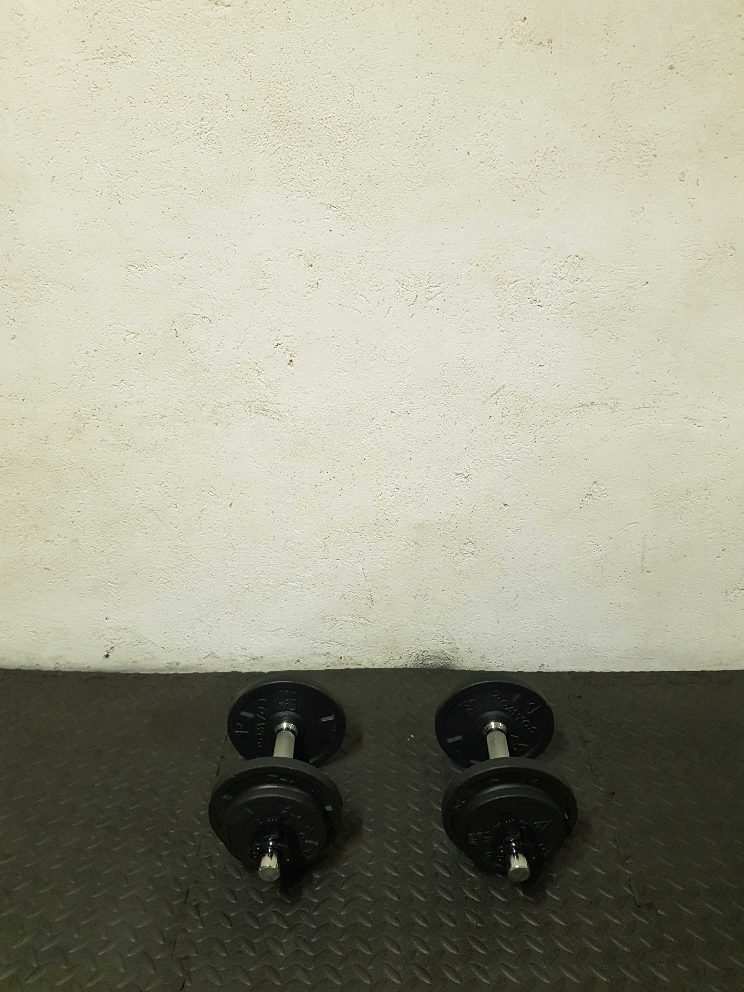Hantle zeliwne regulowane domyos 10kg x2