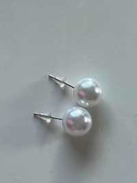 Duże kolczyki perły earrings vintage