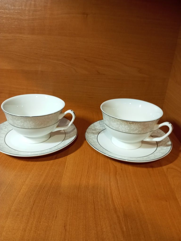Чайные пары чашки блюдца