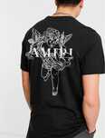 Мужские футбоки Amiri Logo черные белые унисекс амири Новинка