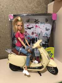 Barbie с мопедом