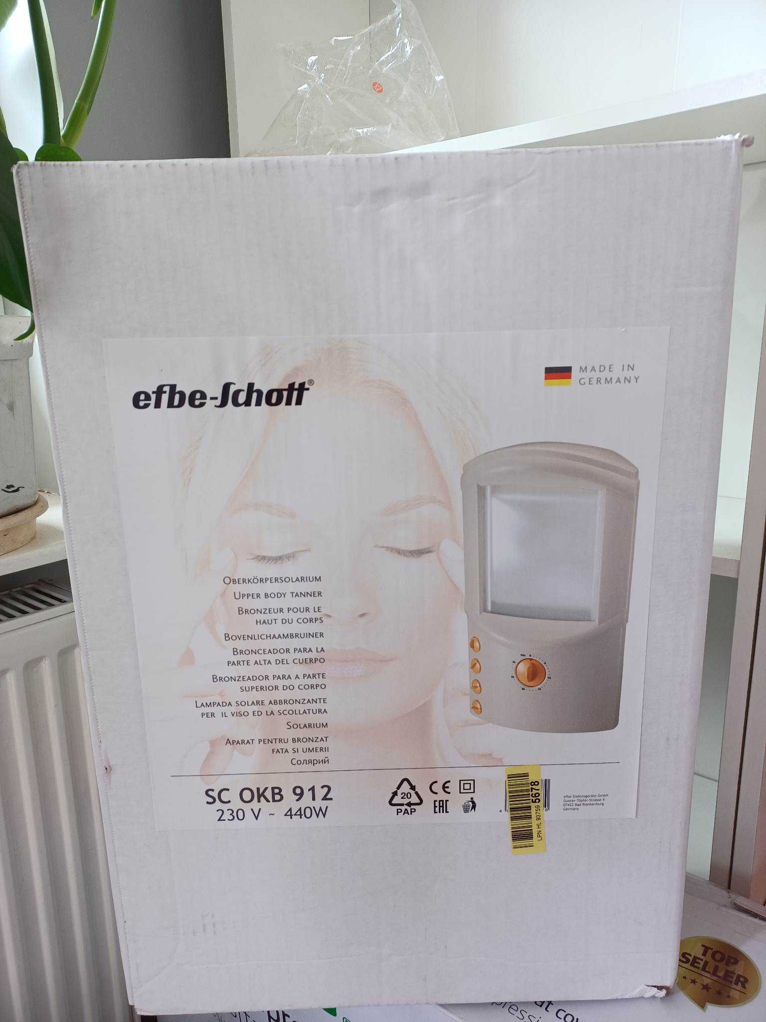 Domowe solarium do twarzy EFBE SCHOTT 912 + okulary  GRATIS