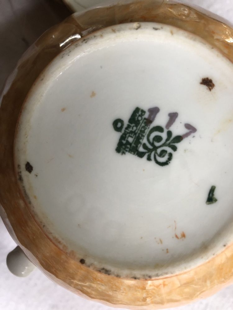 Boleslawiec antyk porcelana serwis kawowy zestaw filizanki talerze