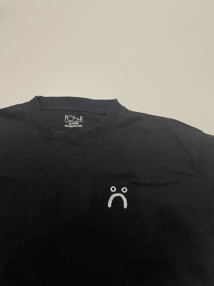 Polar vintage small sad logo tee :) Футболка Полар грустный смайлик