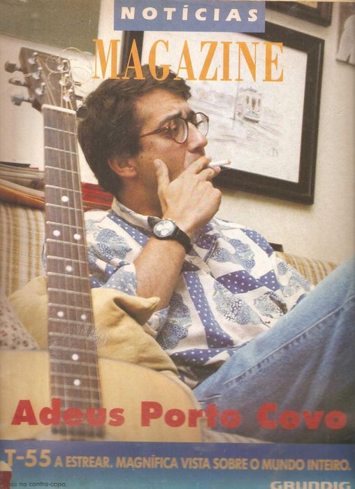 Rui Veloso 1992 na capa de revista