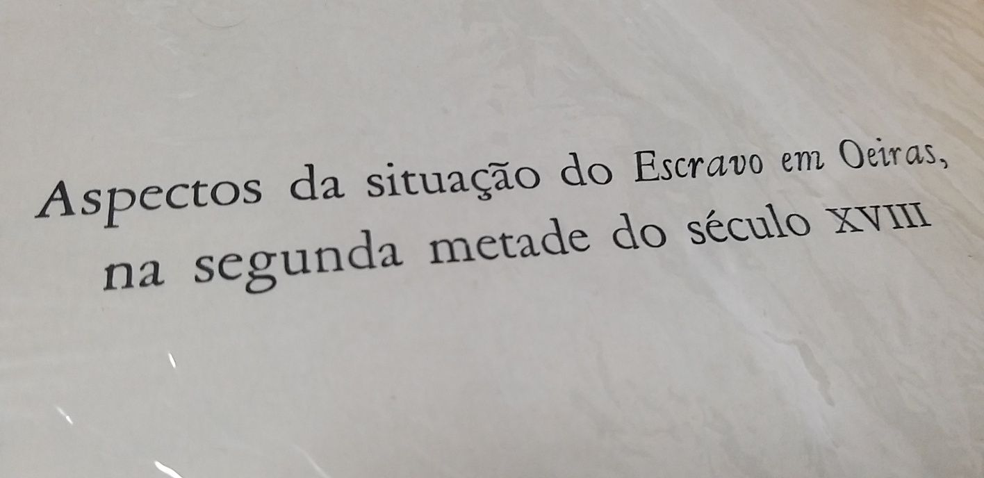 Aspectos da Situação do Escravo em Oeiras.