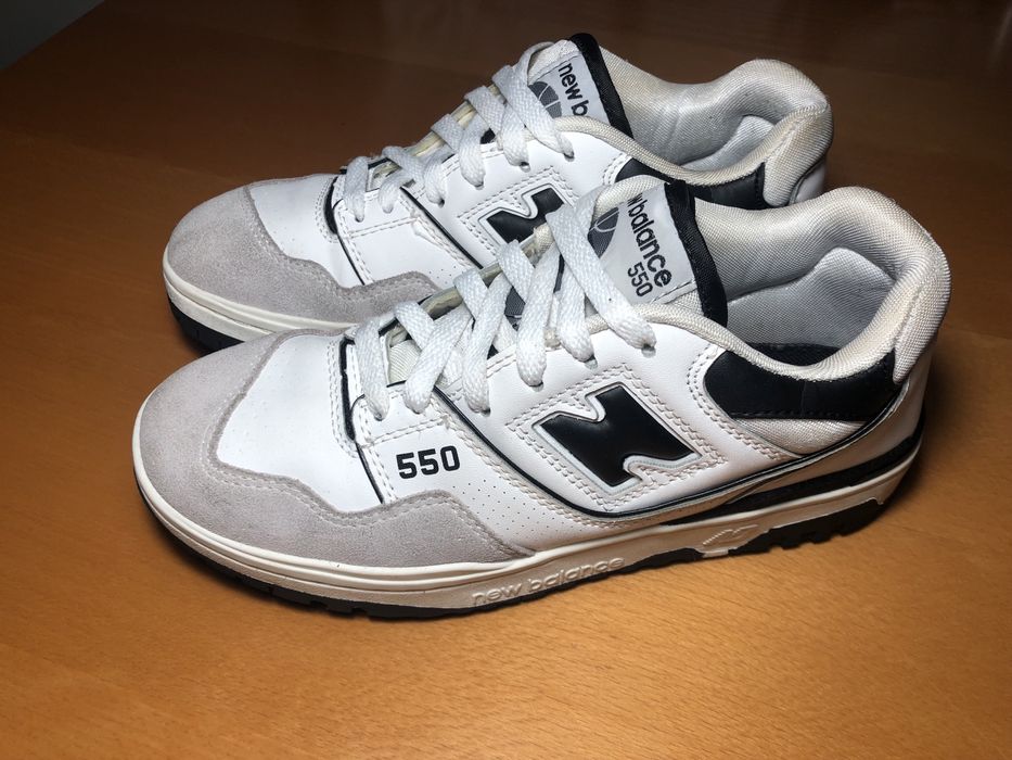 New Balance 550 Sea Salt Black