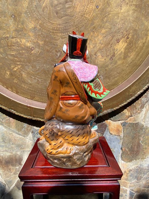 Escultura Divindade Porcelana Chinesa Centenário 48 cm