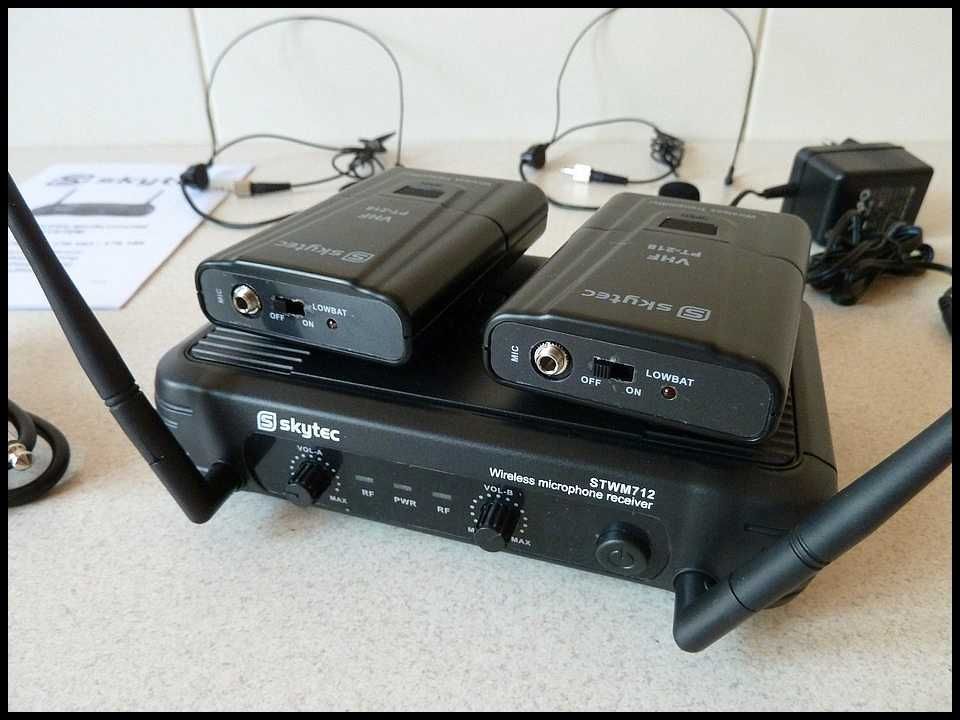 Mikroporty - Mikrofony Bezprzewodowe SKYTEC STWM 712 H.