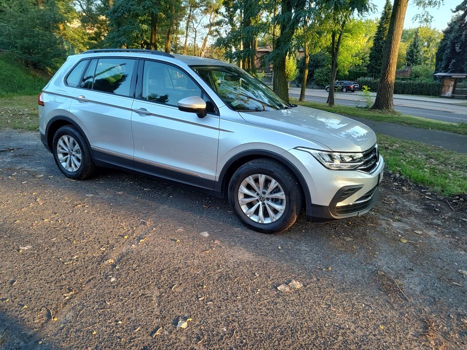 VW Tiguan krajowy II/2021 Gwarancja (2026) techn. i opt. jak nowy