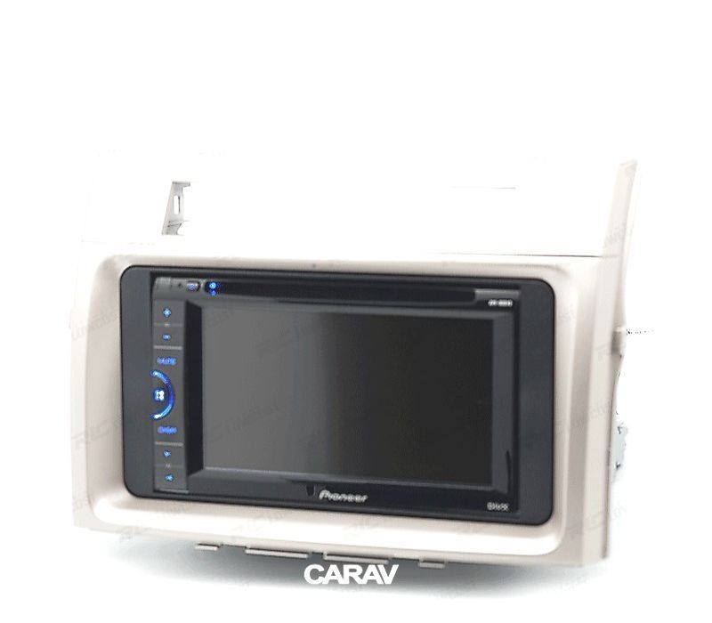 MOLDURA ADAPTADOR CINZA CLARO PARA RADIO 2-DIN PARA TOYOTA COROLLA VERSO 04-09