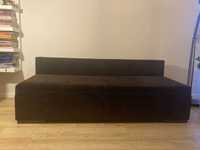 Rozkładana sofa, kanapa z funkcją spania - brązowa