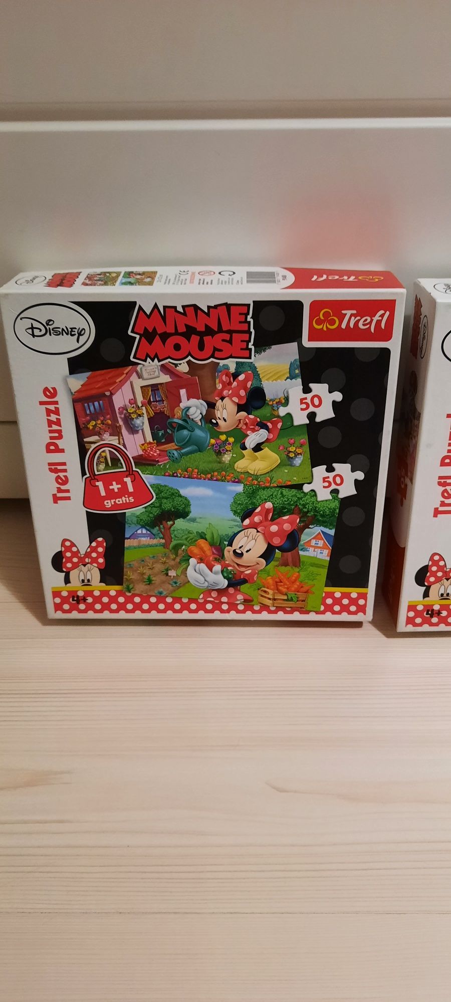 Puzzle Trefl, 2 zestawy Myszka Minnie 4lata