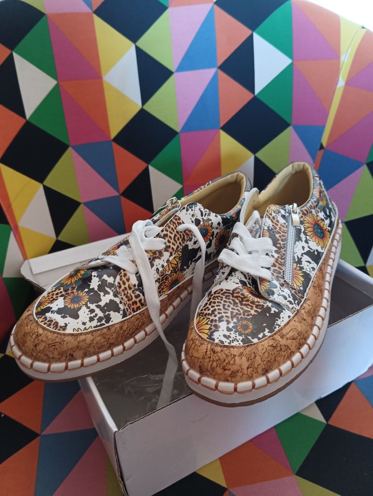 Sapato estampado
