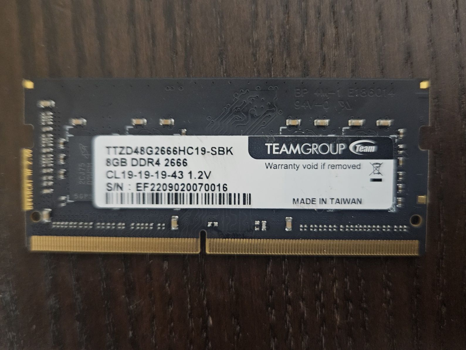Team Group 8GB DDR4 para portátil