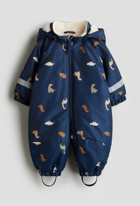 Зимовий термо комбінезон діно від h&m ріст від 74 до 104 см