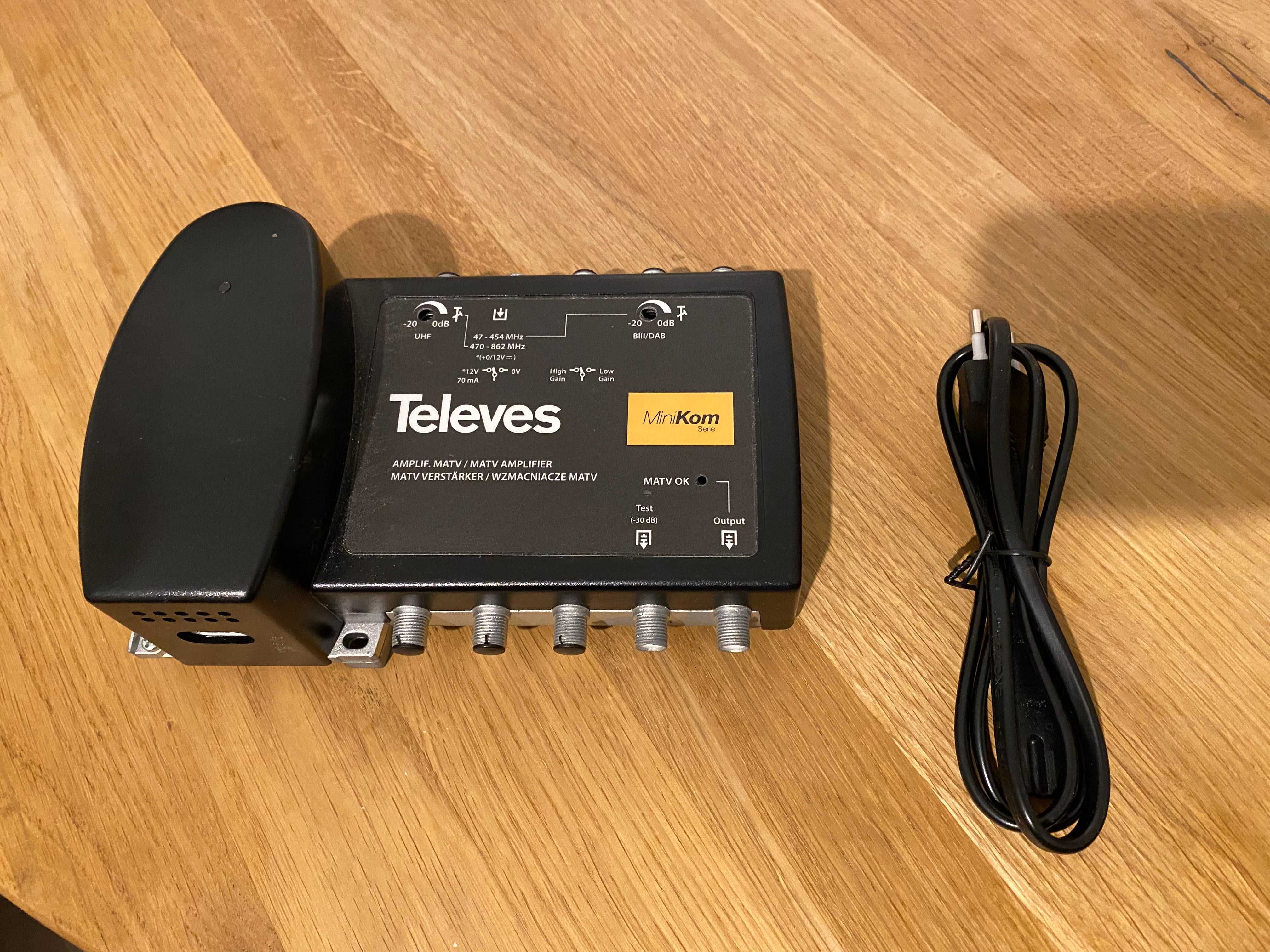 Wzmacniacz sygnału DVB-T/T2 Televes Minikom 537302