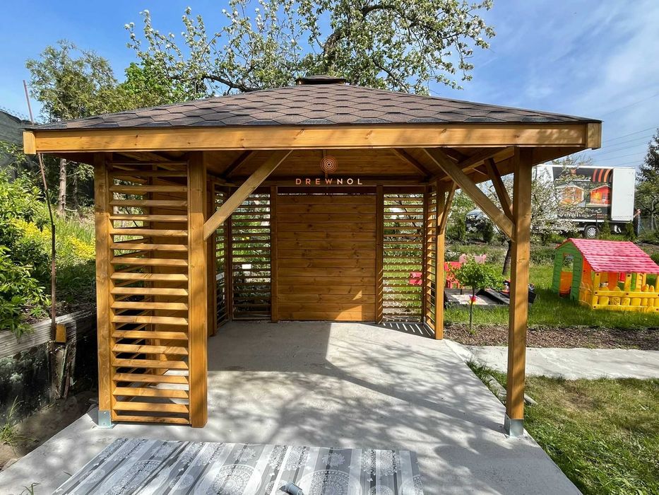 Altana ogrodowa, altanka, altany, wiaty, domek, pergola, drewutnia.