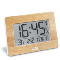 Zegar elektroniczny Ade, z termometrem i budzikiem, 23 x 3 x 16 cm, ba