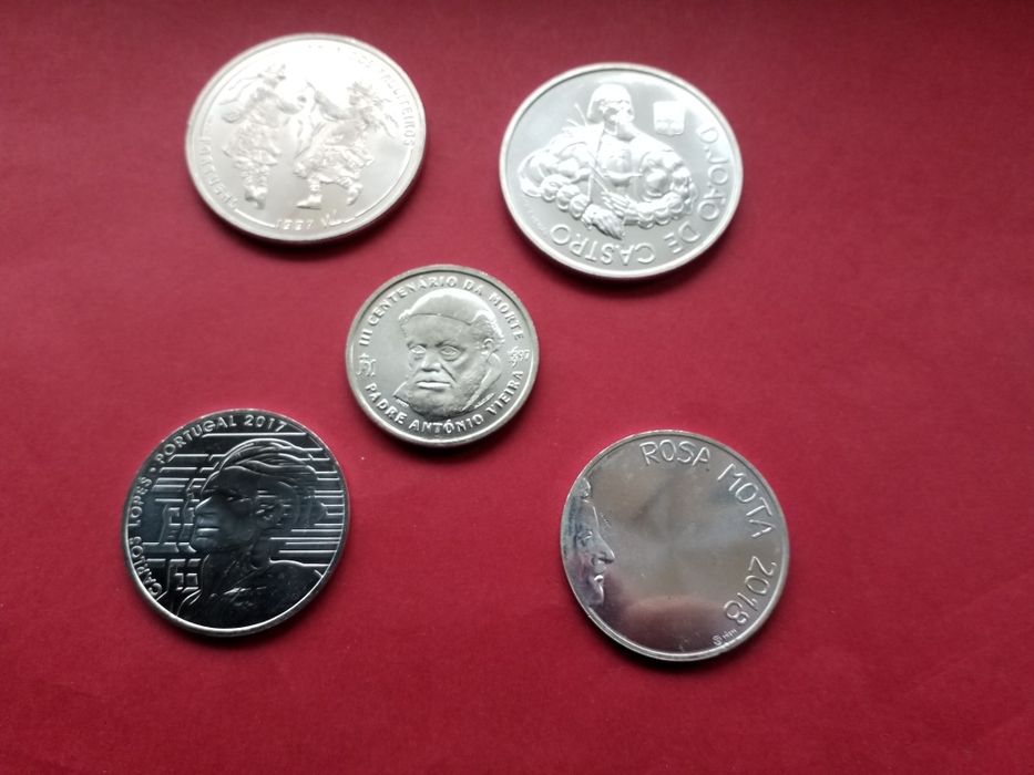 Moedas em prata portuguesas
