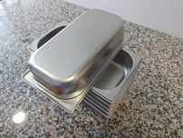 Covetes em inox  seis unidafes
