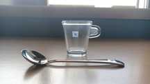Chávena de café e colher de degustação Nespresso NOVAS/NUNCA USADAS