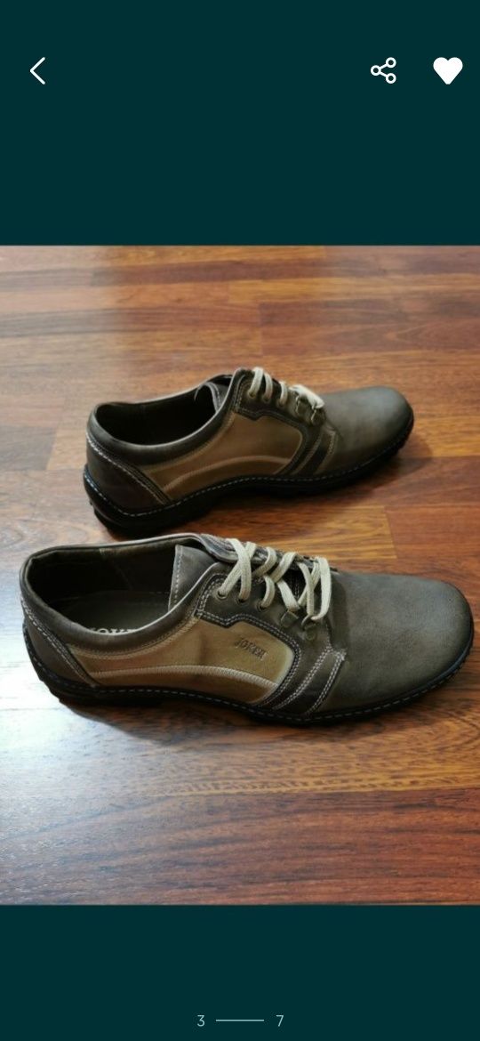 Joker Skórzane Buty Męskie Lekkie Wygodne