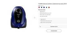 Odkurzacz Samsung 2000W ,  sprzedaż zakazana w Unii Europejskiej, NOWY