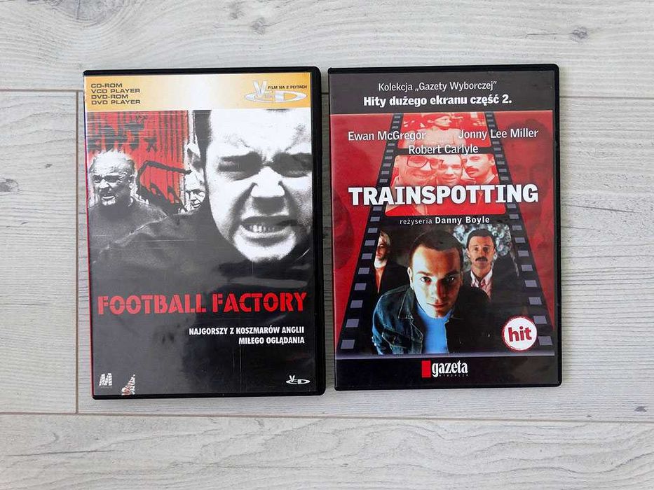 Football Factory + Trainspotting DVD Zestaw 2 sztuki