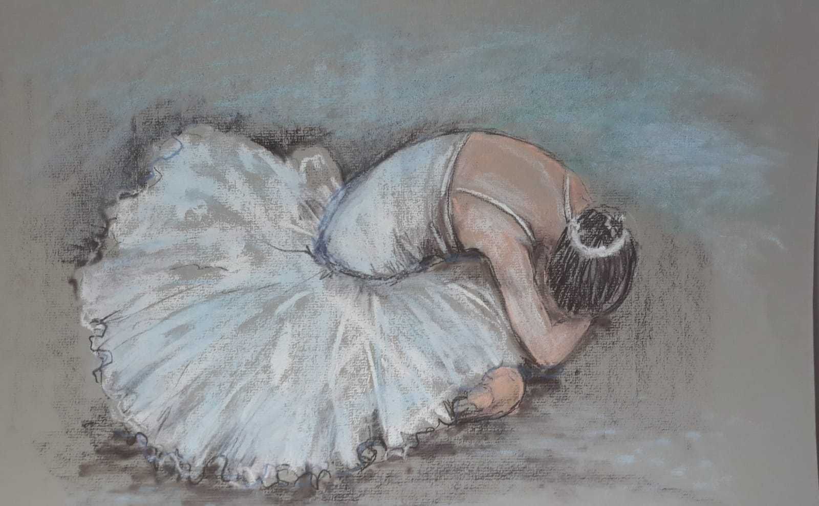 Obraz "Baletnica 2". Pastel.