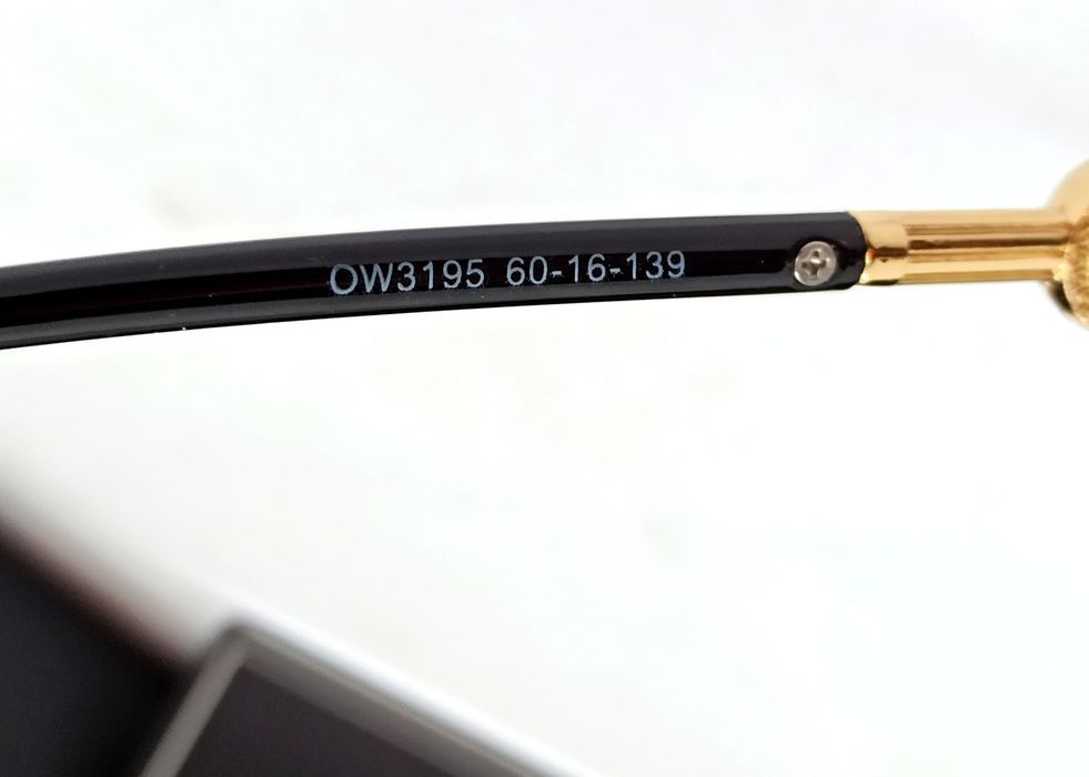 Versace очки унисекс солнцезащитные модные сине бежевые в золот метале