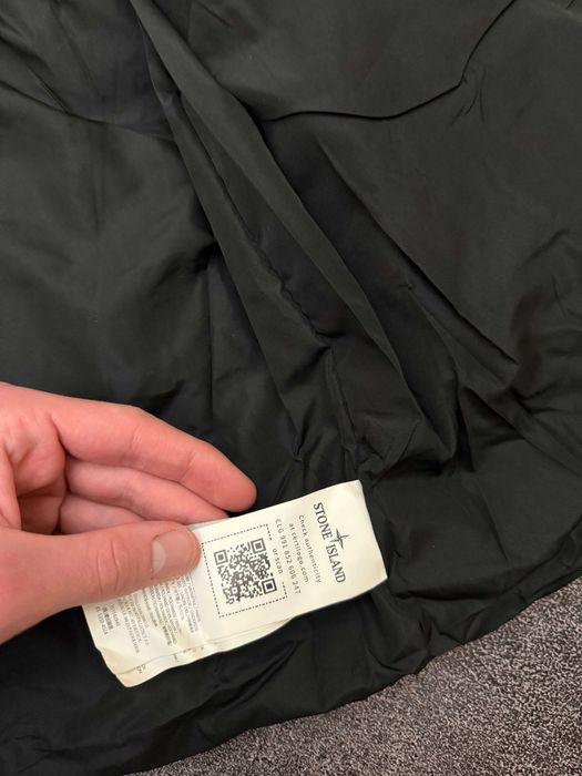 Stone Island Puffer Jacket чорна куртка пуховик стон айленд з патчем