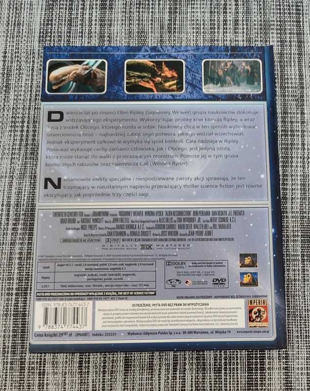 Obcy 4 Przebudzenie / Alien Resurrection Film na DVD