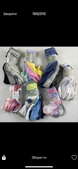 Дитячі шкарпетки оптом Lidl СТОК ОПТ