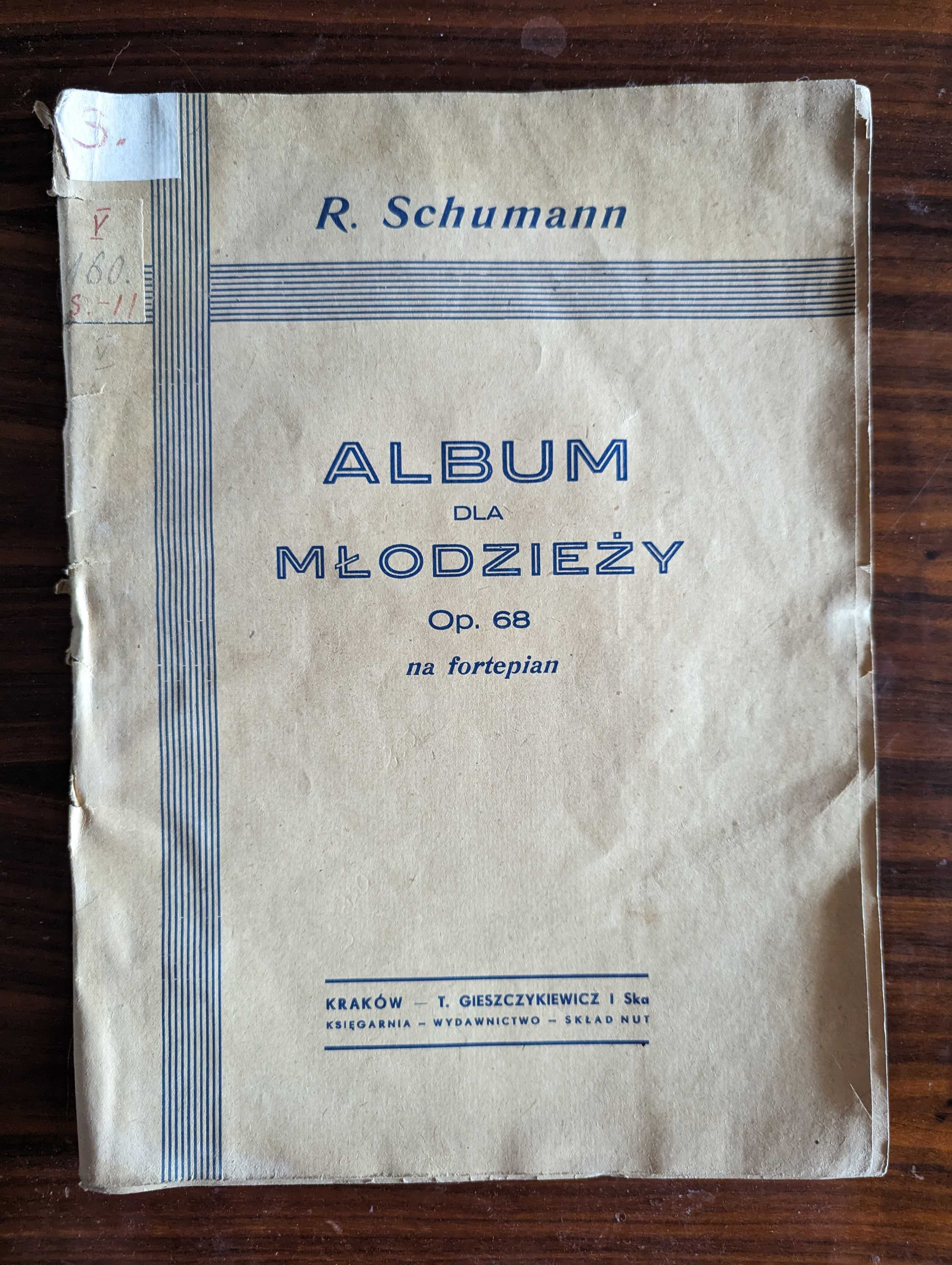 Nuty Schumann album dla młodzieży op. 68 na fortepian