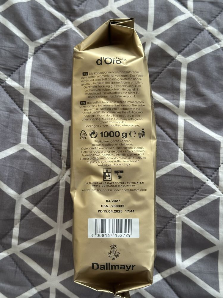 Kawa Ziarnista Dallmayr D’Oro Crema 1kg