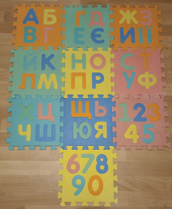 Продам термокилимок, килимок-пазли 10 шт - 2 вида