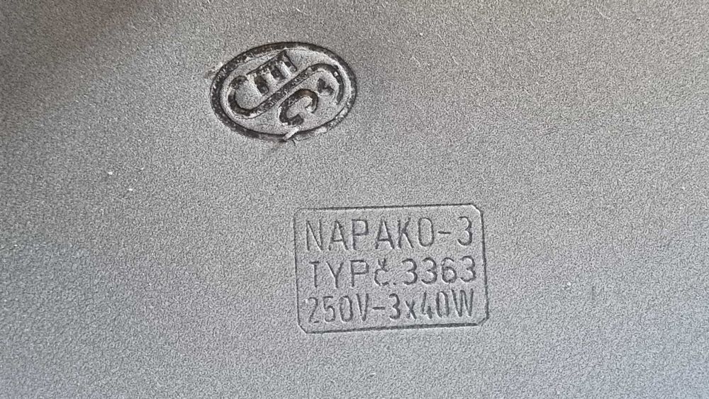 Lampa Żyrandol Design PRL lata 60 Czechosłowacja Napako Vintage Retro
