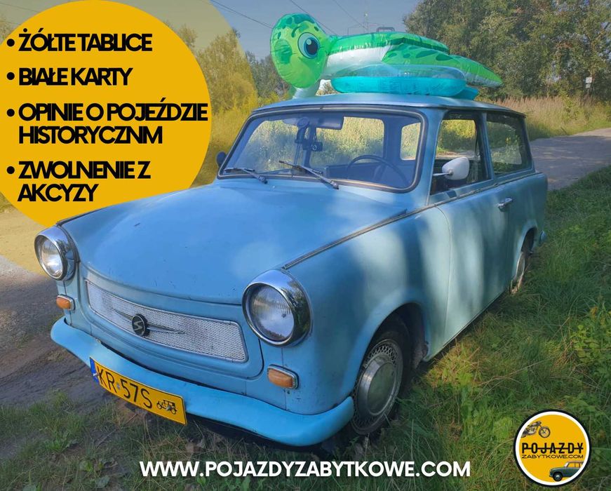 Żółte tablice - Rzeczoznawca pojazd zabytkowy SCT historyczny