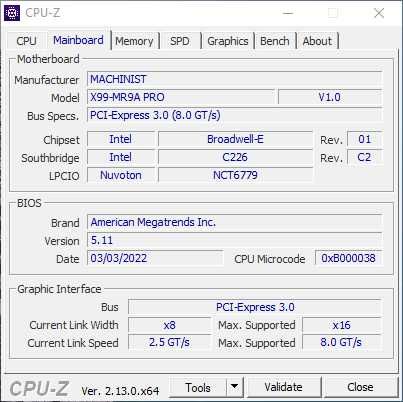 Kit Motherboard X99: Machinist MR9A Pro + i7-6800K + 32GB DDR4 G.Skill