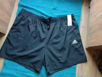 Szorty spodenki męskie czarne logowane nowe z metkami- 3XL/4XL- Adidas
