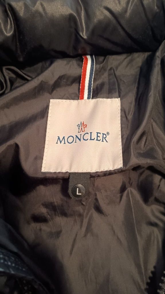 Novo - Size L - Original Men's Moncler Maya Short Down Jacket Black